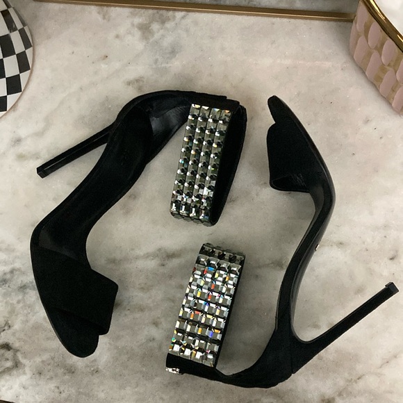 Gucci crystal ankle cuff heels - Picture 1 of 17